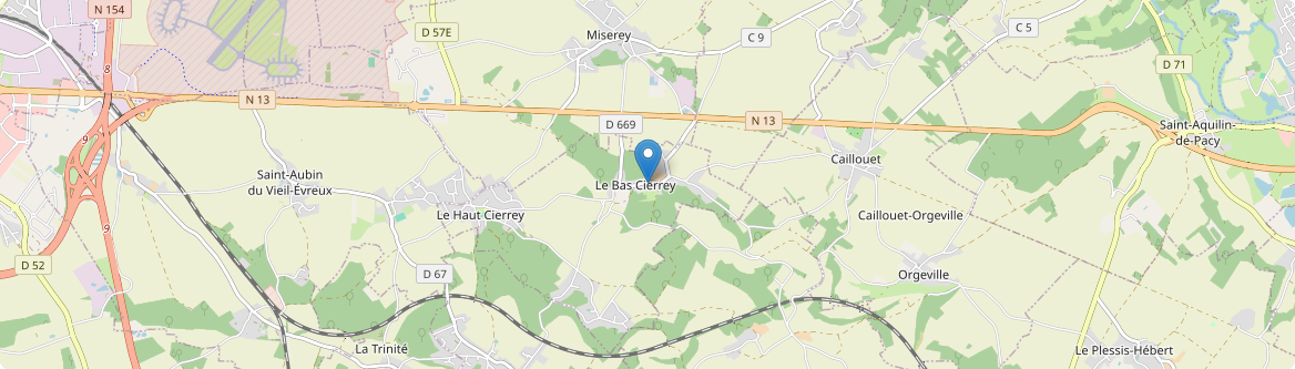 Cierrey - Carte