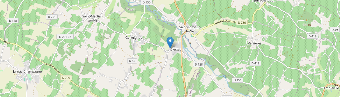 Cierzac - Carte