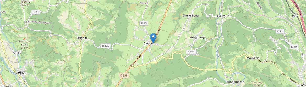 Cieutat - Carte