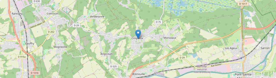 Cinqueux - Carte