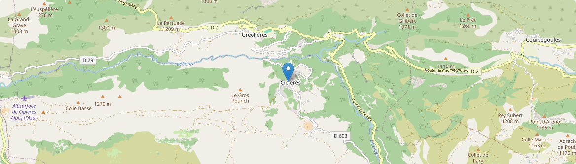 Cipières - Carte