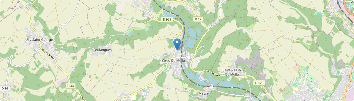 Cires-lès-Mello - Carte