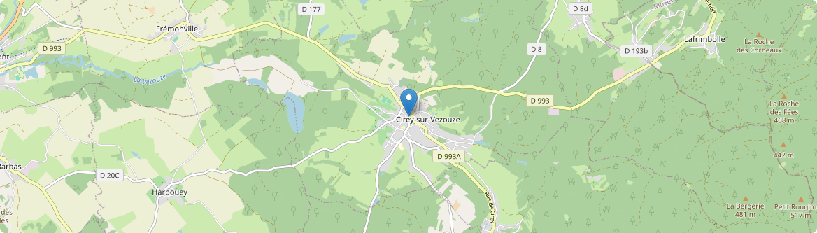 Cirey-sur-Vezouze - Carte