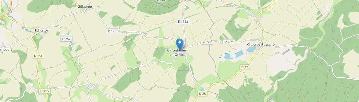 Cirfontaines-en-Ornois - Carte