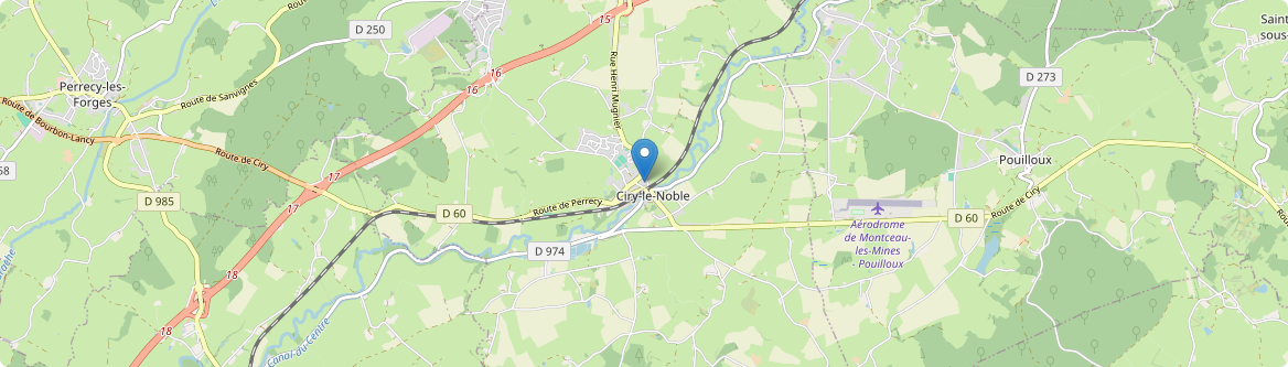 Ciry-le-Noble - Carte