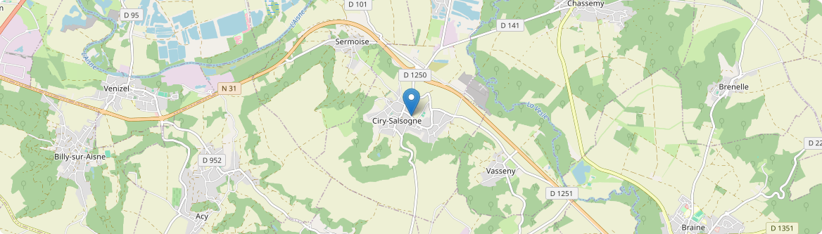 Ciry-Salsogne - Carte