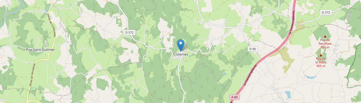 Cisternes-la-Forêt - Carte