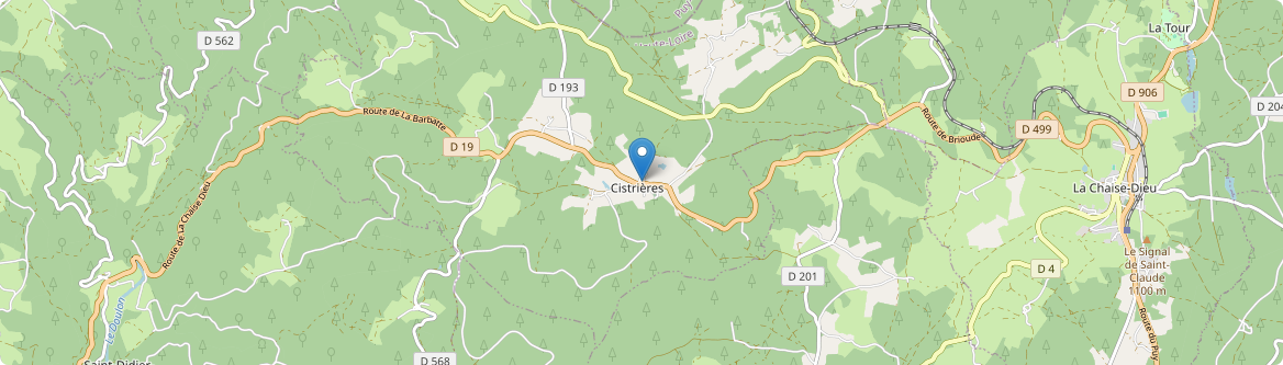 Cistrières - Carte