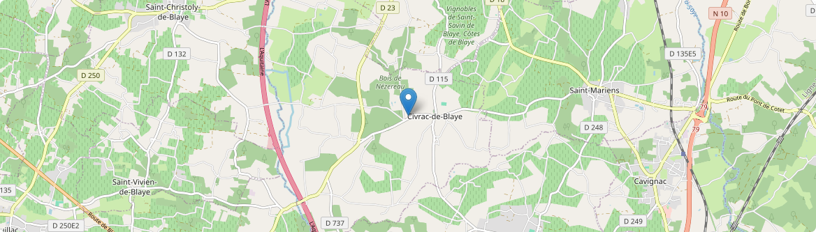 Civrac-de-Blaye - Carte