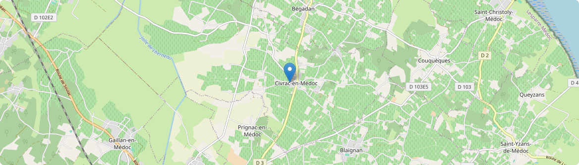Civrac-en-Médoc - Carte