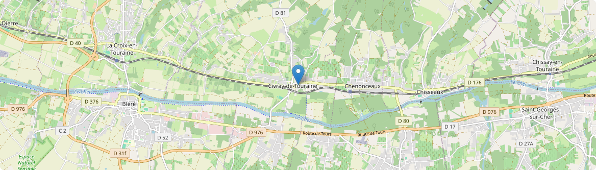 Civray-de-Touraine - Carte