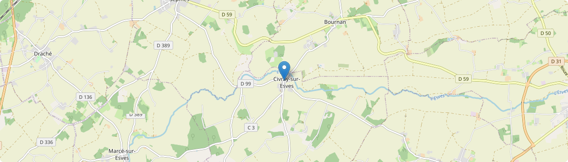 Civray-sur-Esves - Carte
