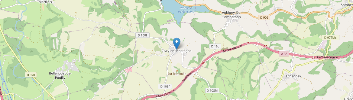 Civry-en-Montagne - Carte