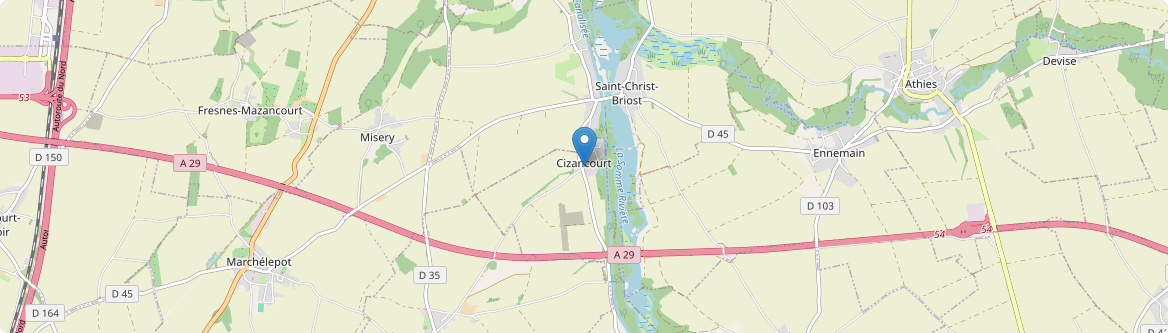 Cizancourt - Carte