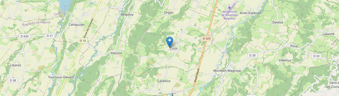 Cizos - Carte