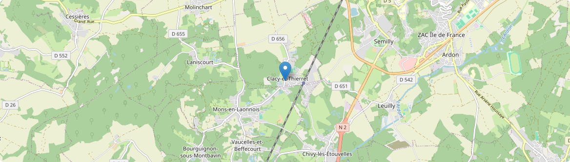 Clacy-et-Thierret - Carte