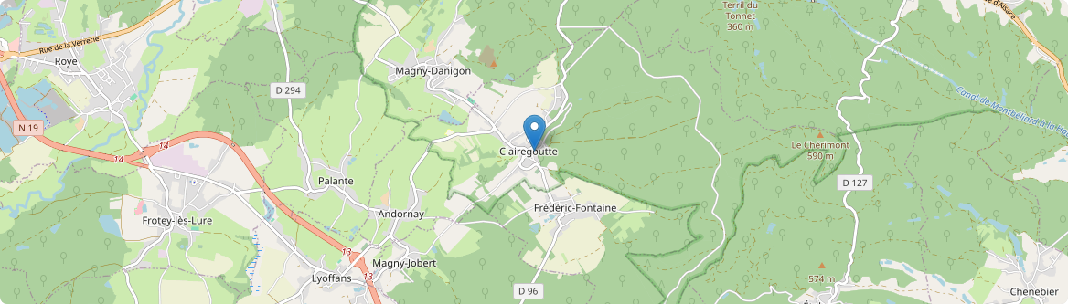 Clairegoutte - Carte