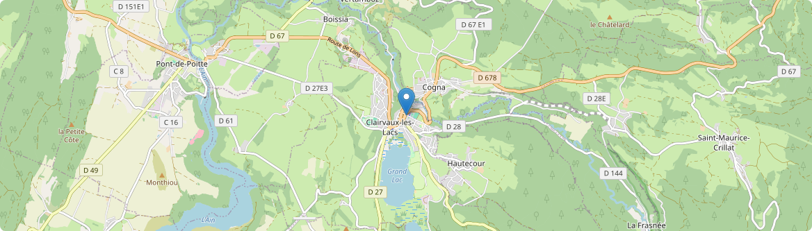 Clairvaux-les-Lacs - Carte