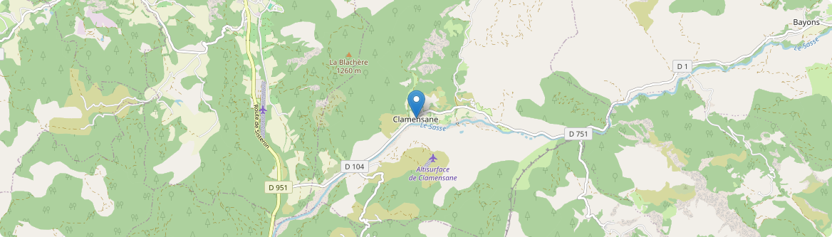 Clamensane - Carte