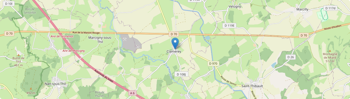 Clamerey - Carte