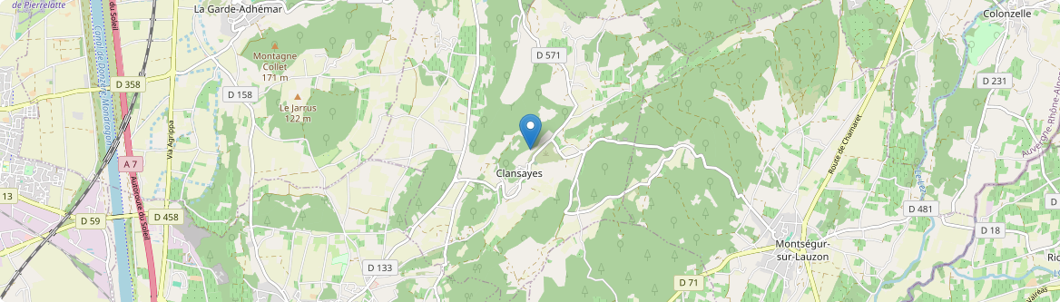 Clansayes - Carte
