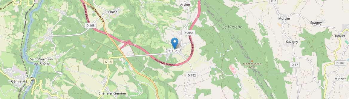 Clarafond-Arcine - Carte