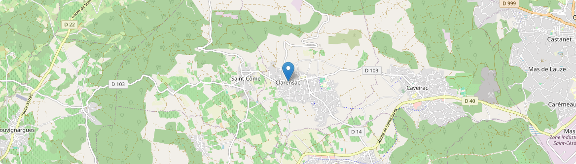 Clarensac - Carte