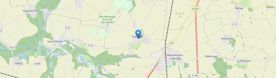 Clastres - Carte