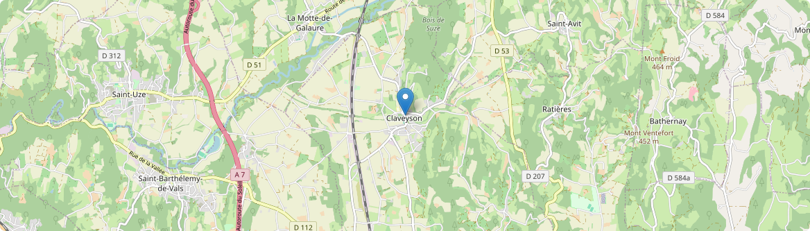 Claveyson - Carte