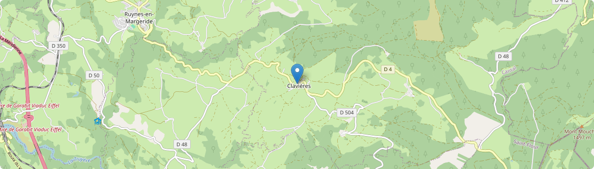 Clavières - Carte