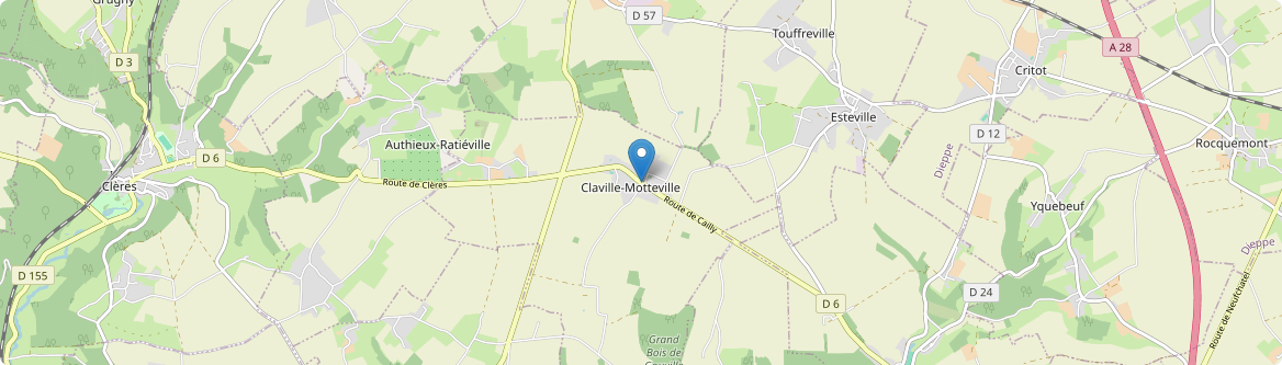Claville-Motteville - Carte