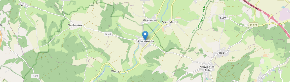 Clavy-Warby - Carte