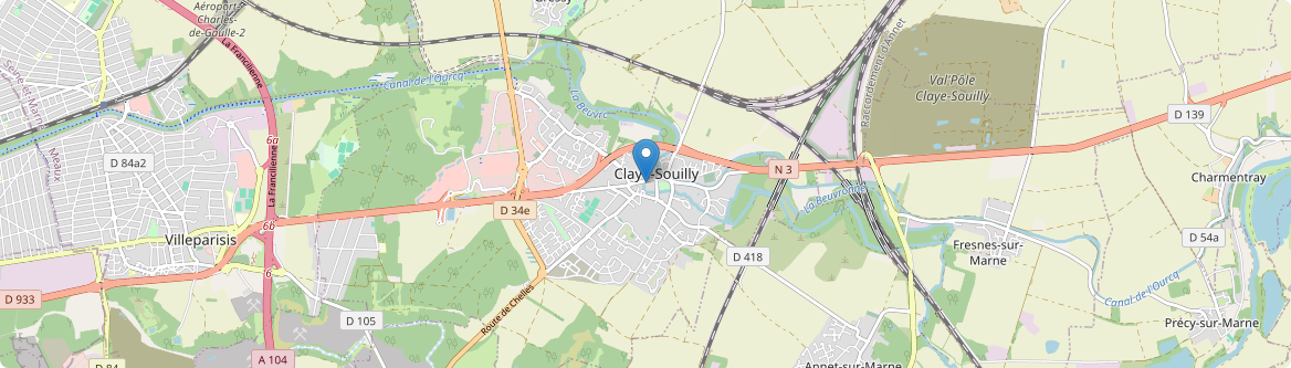 Claye-Souilly - Carte