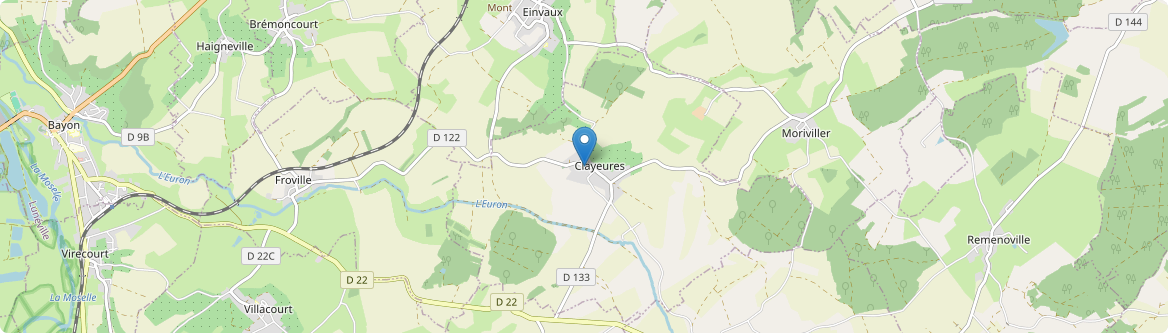 Clayeures - Carte