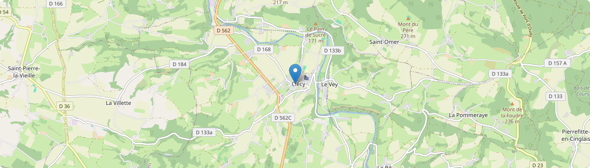 Clécy - Carte