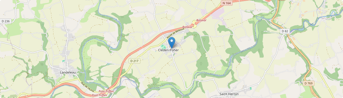 Cléden-Poher - Carte