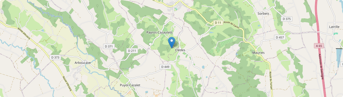 Clèdes - Carte