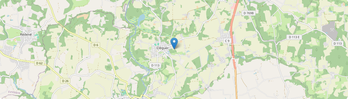 Cléguer - Carte