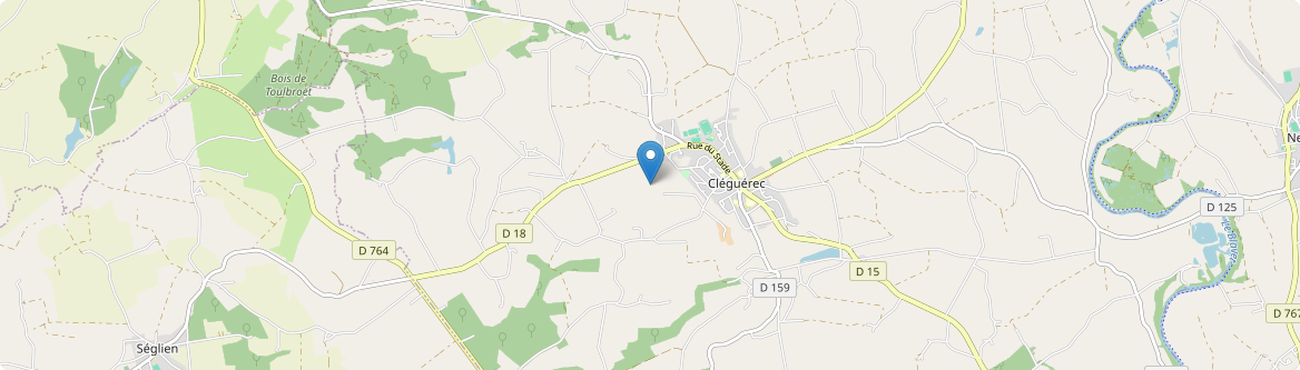 Cléguérec - Carte
