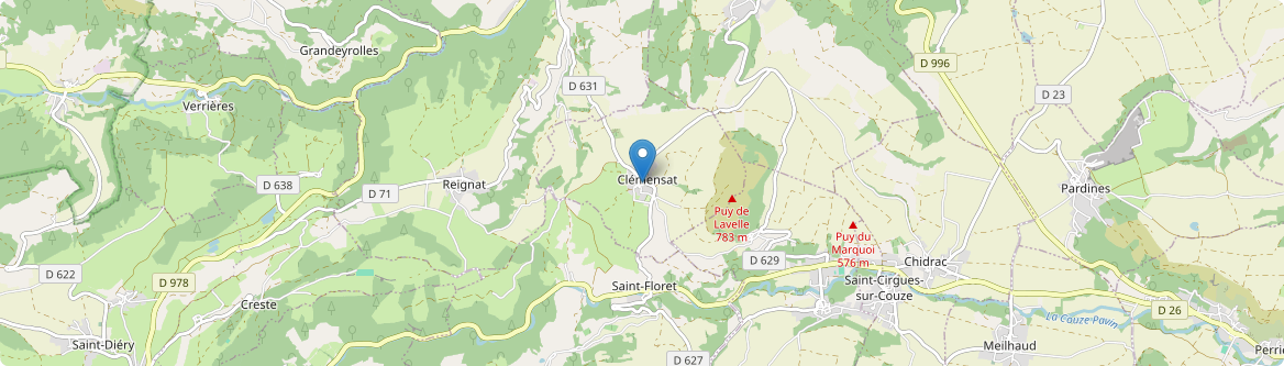 Clémensat - Carte