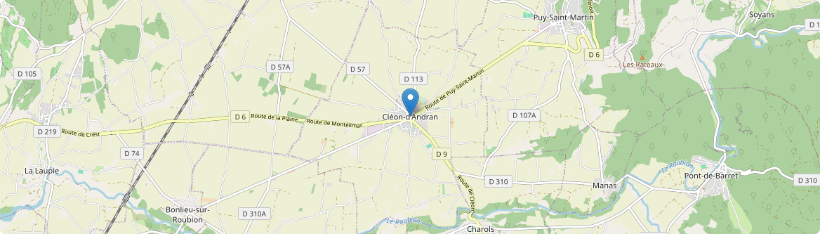Cléon-d'Andran - Carte