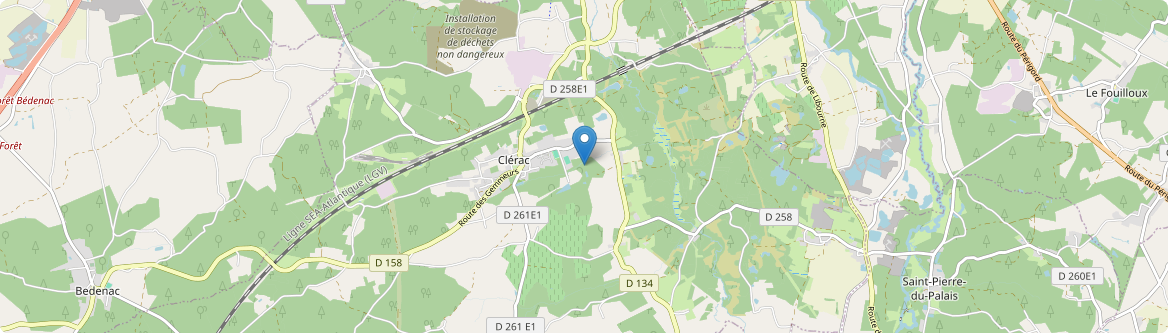 Clérac - Carte