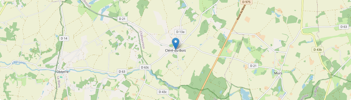 Cléré-du-Bois - Carte