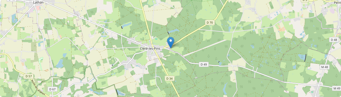Cléré-les-Pins - Carte