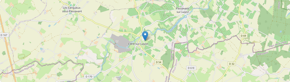 Cléré-sur-Layon - Carte