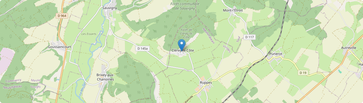 Clérey-la-Côte - Carte