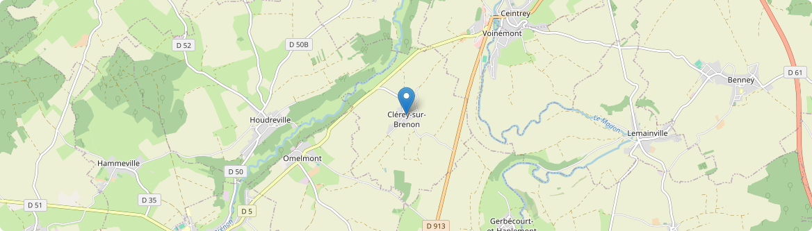 Clérey-sur-Brenon - Carte