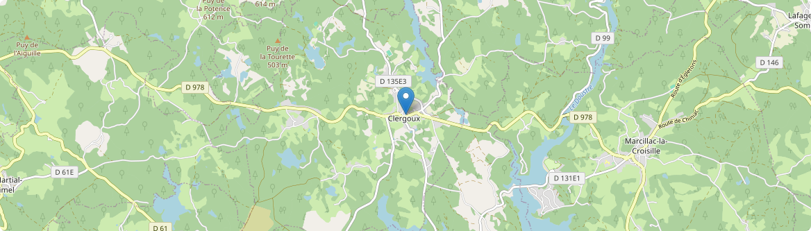 Clergoux - Carte