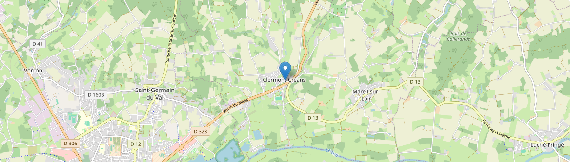 Clermont-Créans - Carte