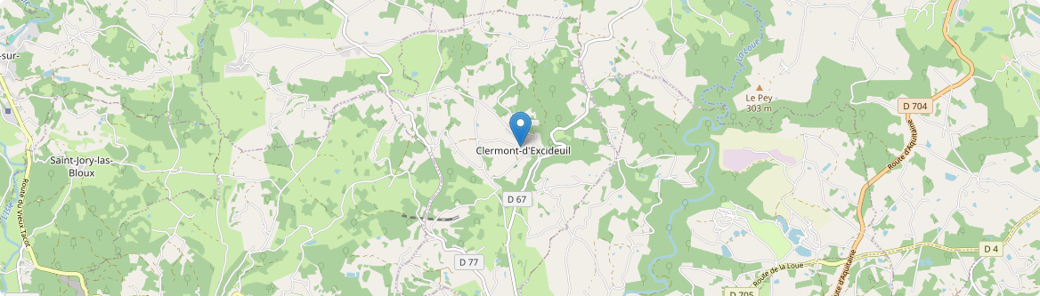 Clermont-d'Excideuil - Carte
